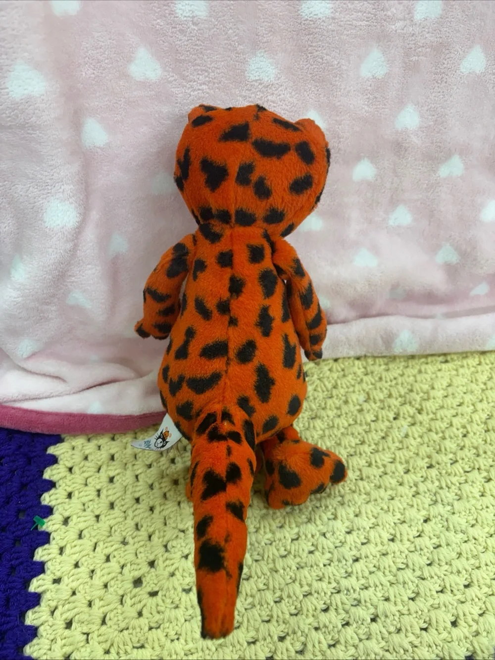 Rare HTF jellycat Syd Salamander Orange/black plush w/ tush tags
